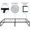 Flash Furniture 14 Inch Twin Metal Platform Bed Frame/Steel Slats XU-BD10001-T-GG - alternate 9
